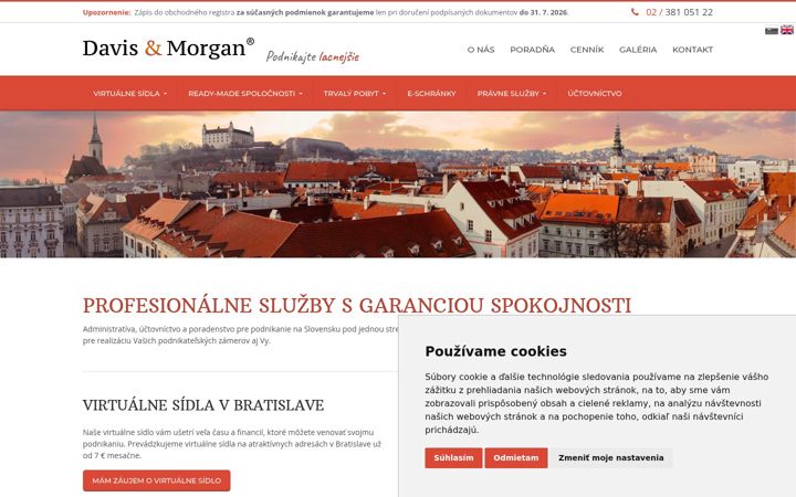 Screenshot of davismorgan.sk