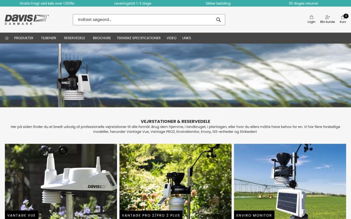 Screenshot of davisnet.dk