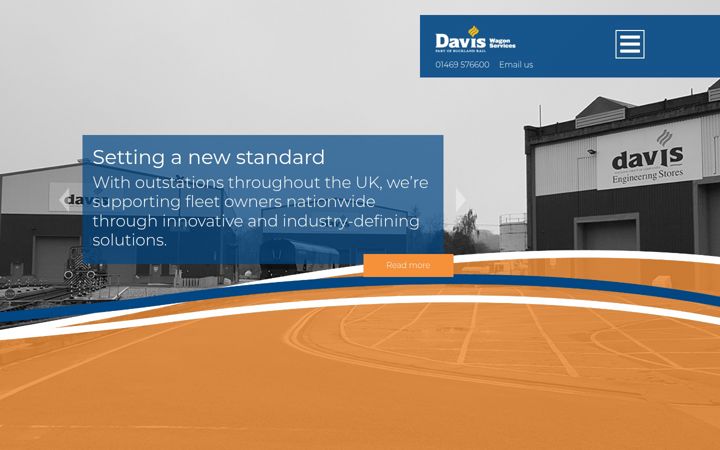 Screenshot of daviswagonservices.co.uk