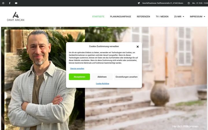 Screenshot of davitarican.de