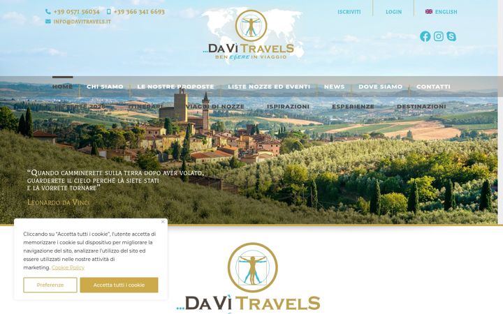 Screenshot of davitravels.eu