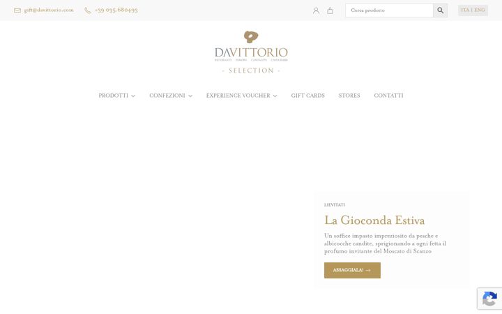 Screenshot του davittoriogift.com