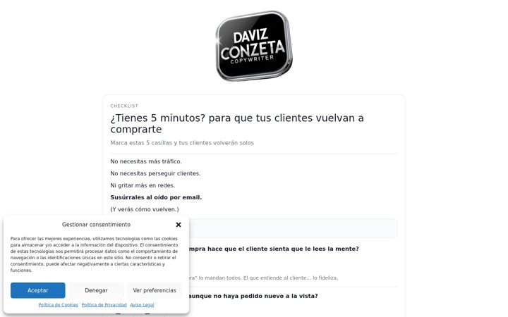 Screenshot of davizconzeta.com
