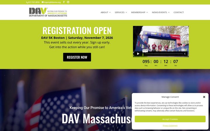 Screenshot von davma.org