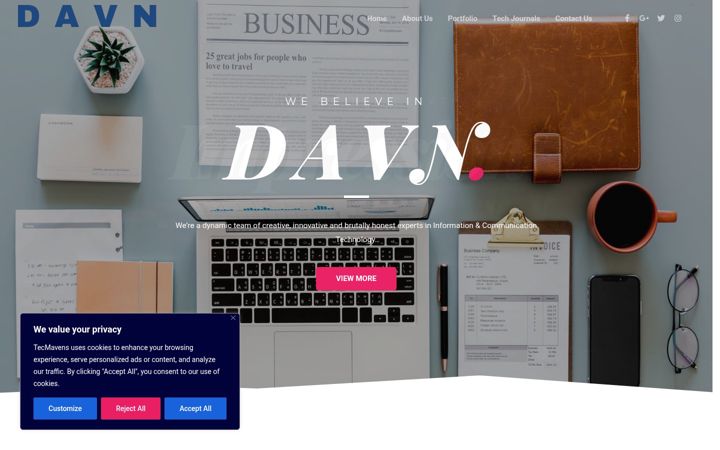 Screenshot of davns.net