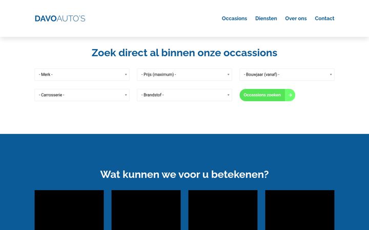 Screenshot van davo-autos.nl