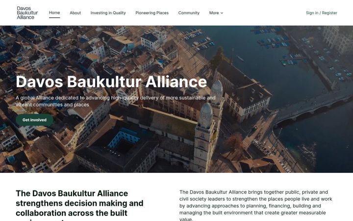 Screenshot of davosalliance.org