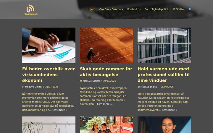 Screenshot of davs.dk