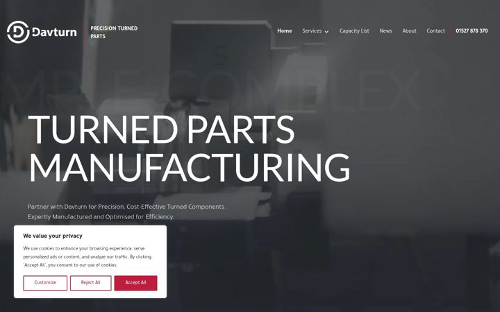 Screenshot of davturn.co.uk