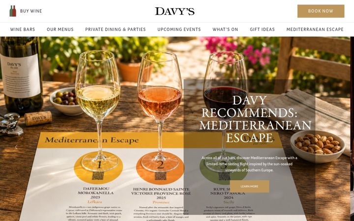 Screenshot of davy.co.uk