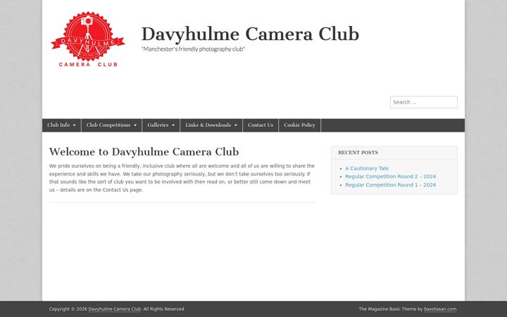 Screenshot di davyhulmecc.org.uk
