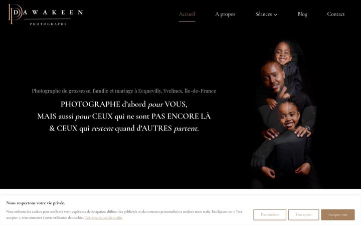 Zrzut ekranu dawakeenphotographe.fr
