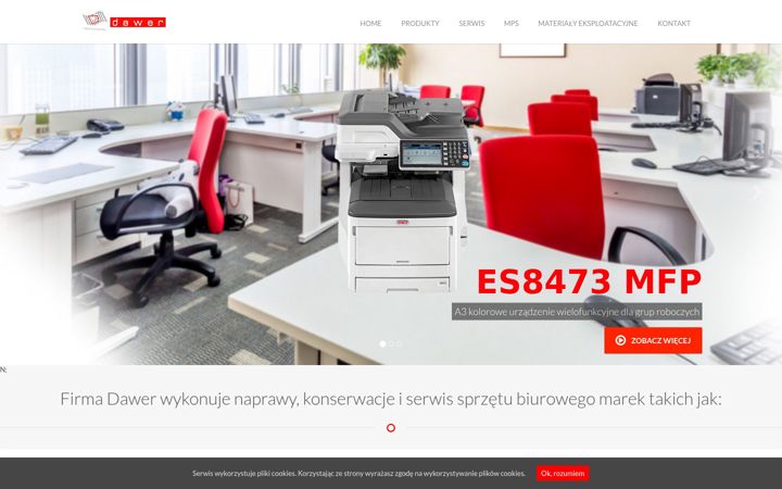 Screenshot of dawer.pl