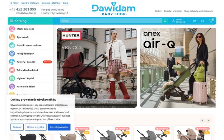 Screenshot of dawidam.pl