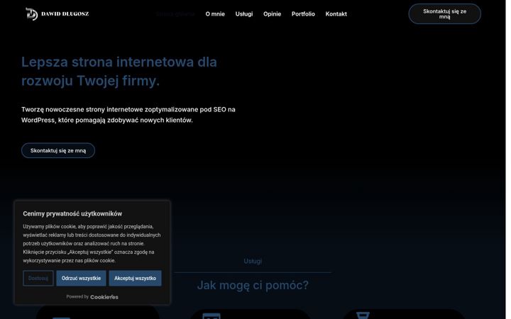 Screenshot of dawiddlugosz.pl