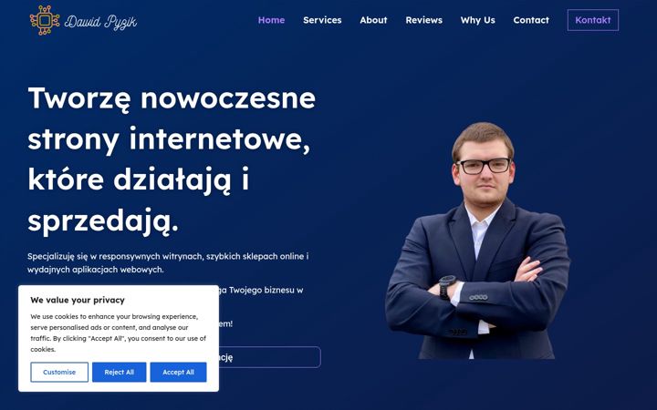 Screenshot του dawidpyzik.pl