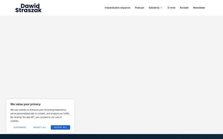 Screenshot του dawidstraszak.pl