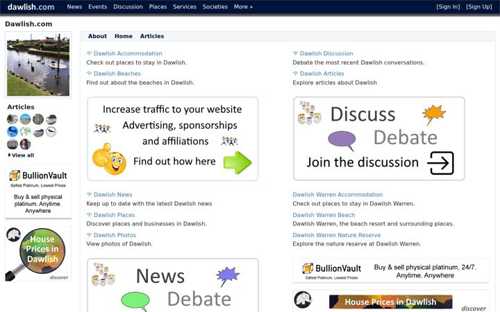 Screenshot of dawlish.com
