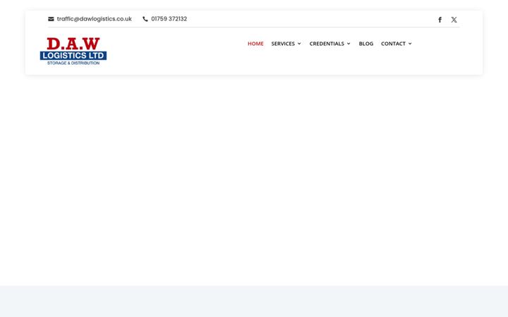 Screenshot di dawlogisticsltd.co.uk