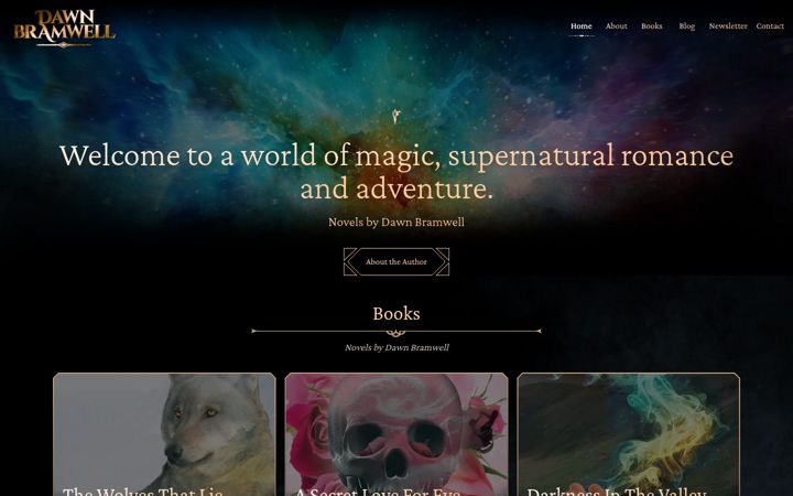 Screenshot of dawnbramwellauthor.com