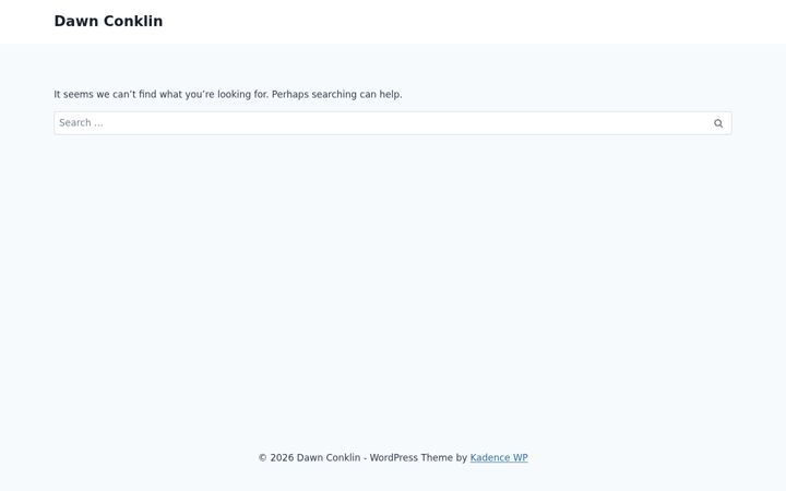 Screenshot of dawnconklin.com