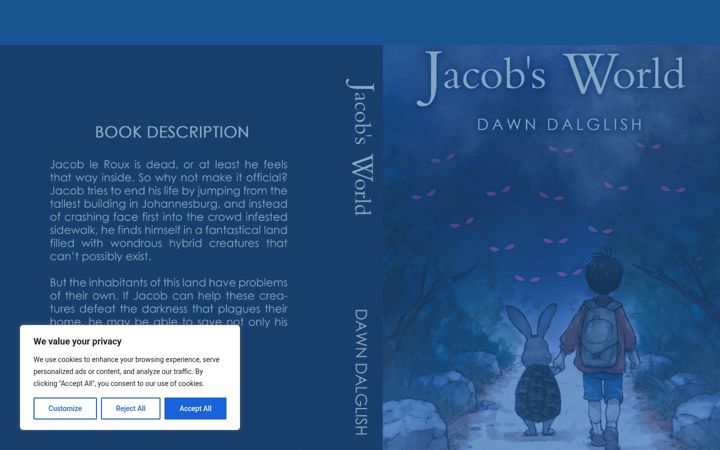 Screenshot of dawndalglishwrites.com