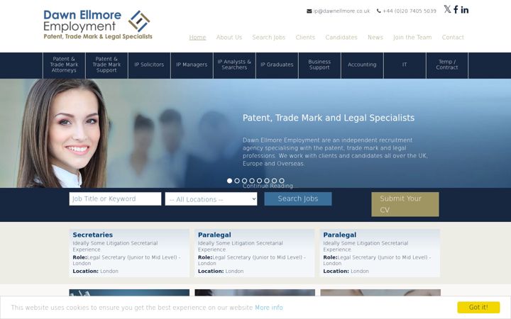 Screenshot of dawnellmore.co.uk