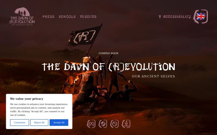 Screenshot of dawnofrevolution.com