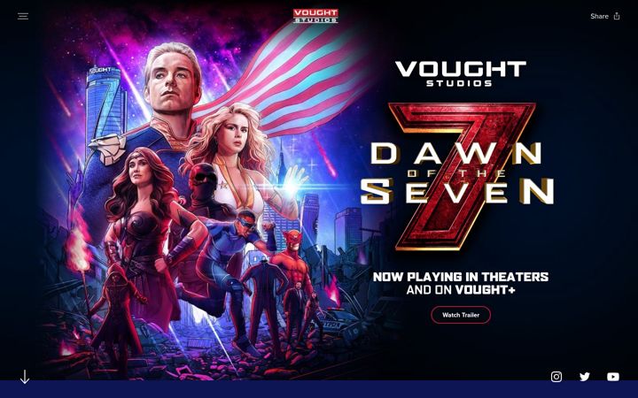 Screenshot of dawnoftheseven.com