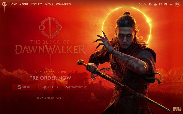 Screenshot of dawnwalkergame.com