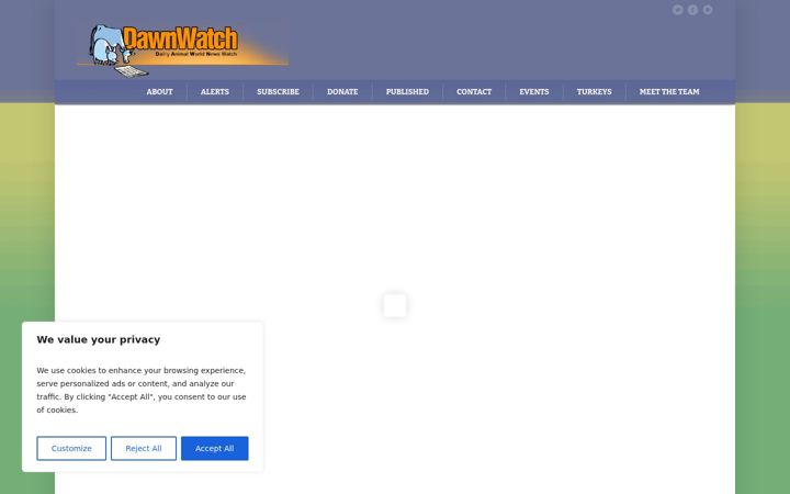 Screenshot of dawnwatch.com