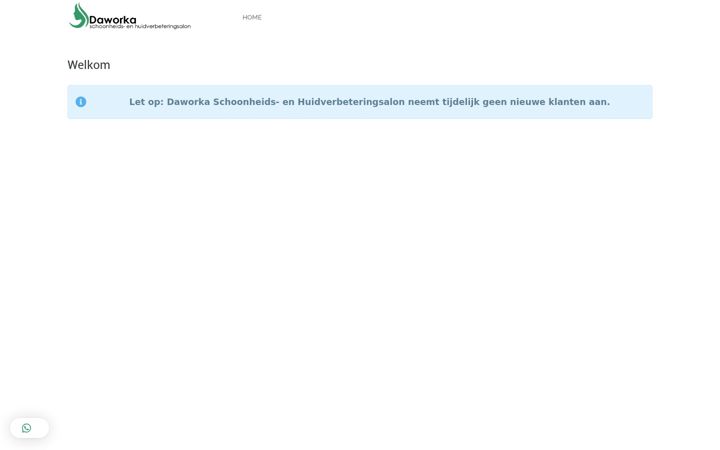 Screenshot van daworka.nl