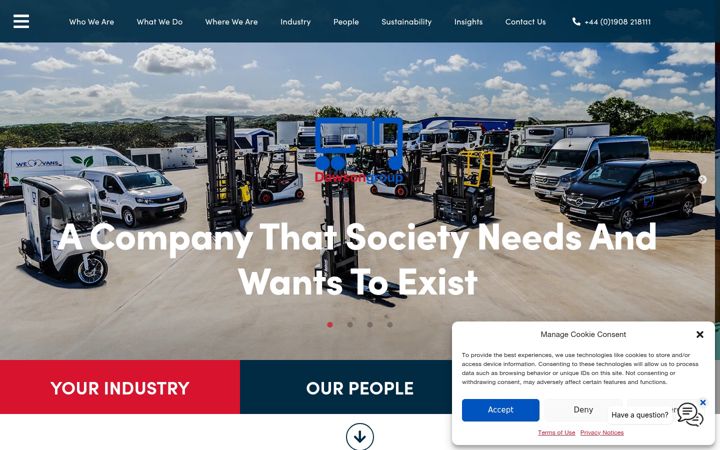 Captura de ecrã de dawsongroup.co.uk