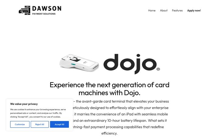 Screenshot of dawsonpayments.com
