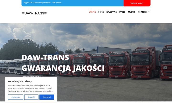Screenshot of dawtrans.net