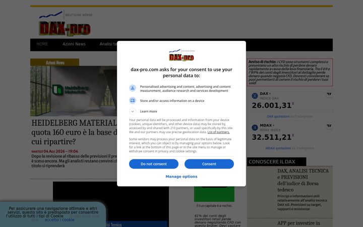 Screenshot of dax-pro.com