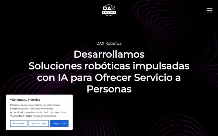 Screenshot of dax-robotics.com