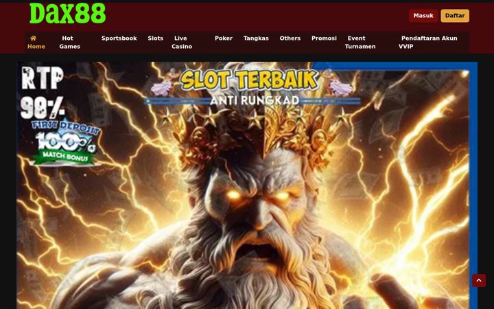 Screenshot of dax88slot.net