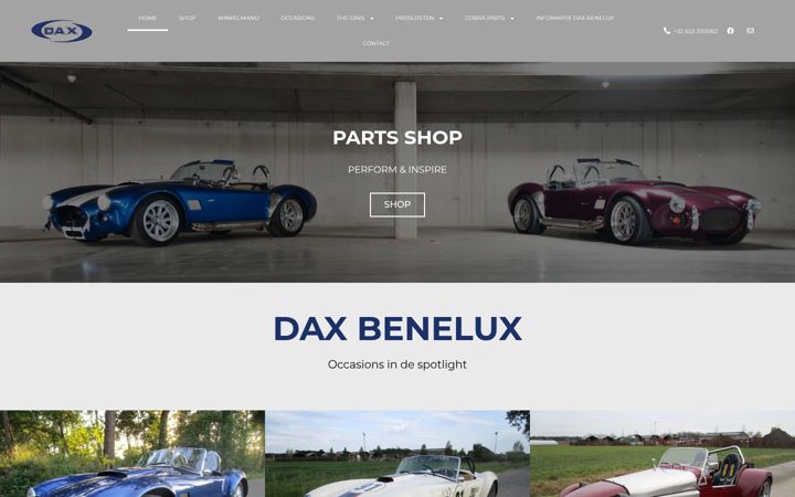 Screenshot of daxbenelux.com