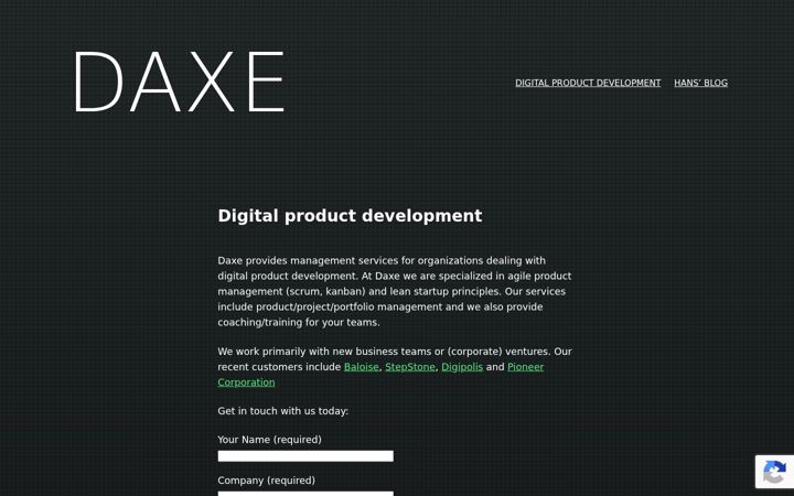 Screenshot of daxe.eu