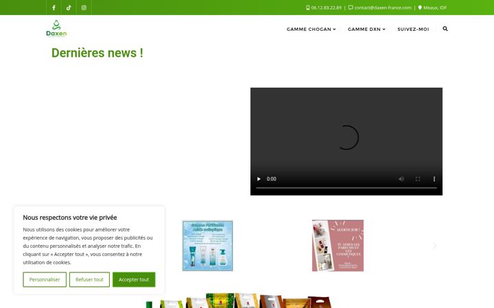 Screenshot of daxen-france.com