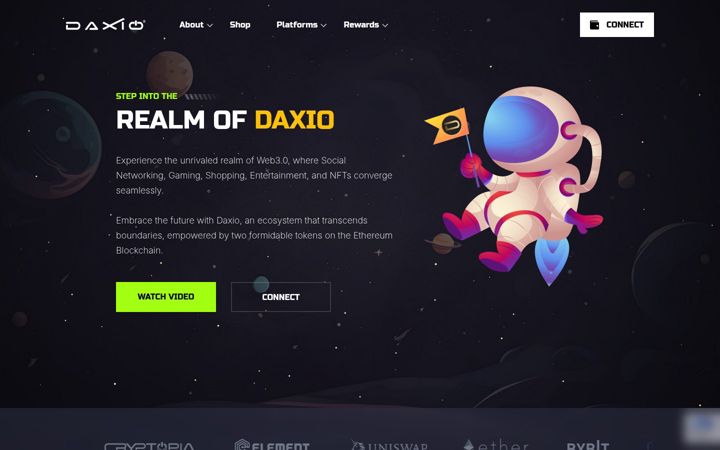 Screenshot of daxio.com