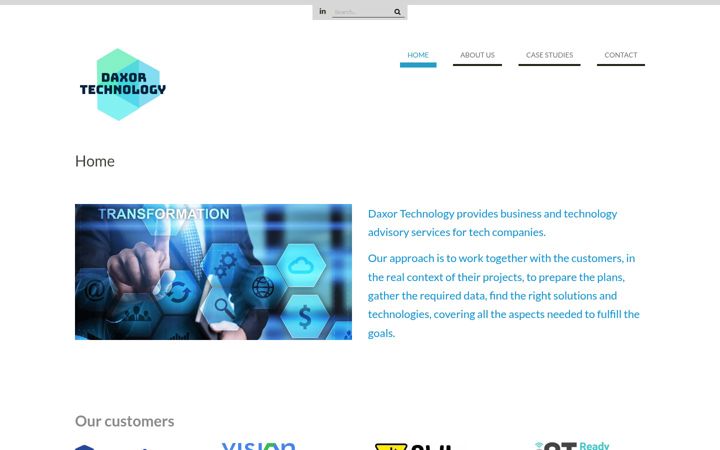 Screenshot of daxortechnology.com