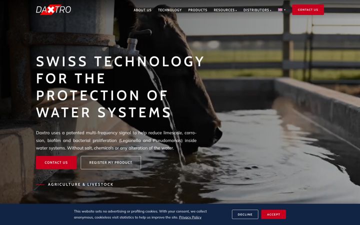Screenshot of daxtro.ch