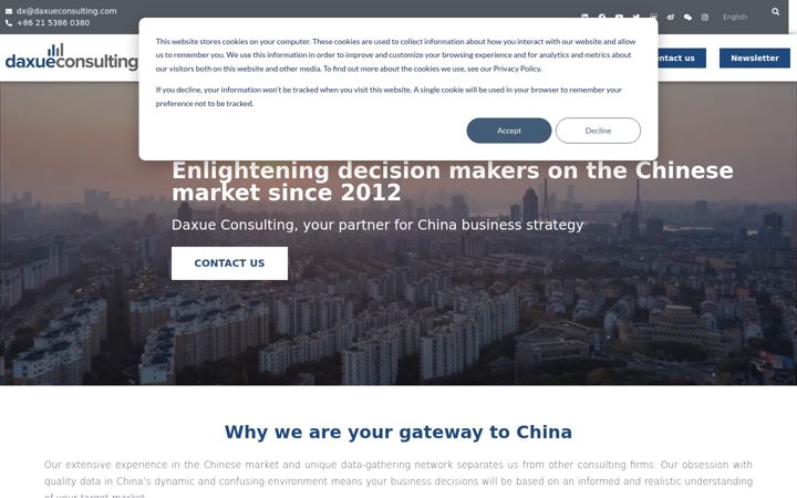 Screenshot ta' daxueconsulting.com