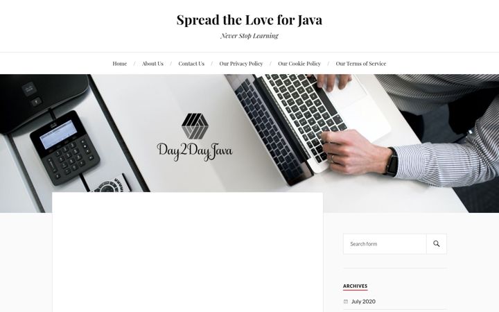 Screenshot of day2dayjava.com