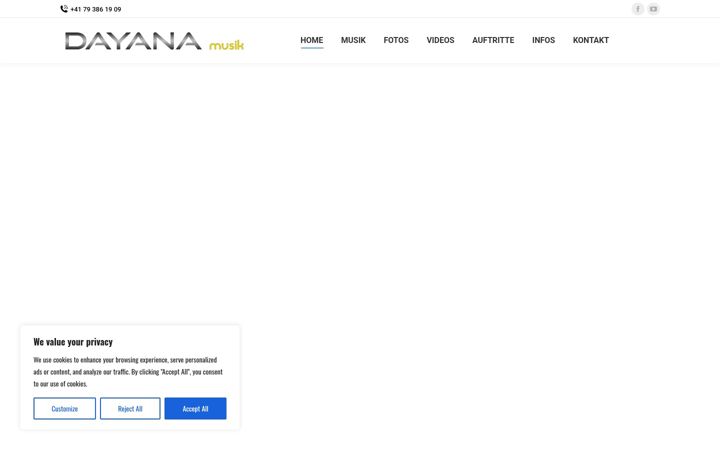 Screenshot of dayanamusik.ch