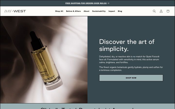 Screenshot of dayandwest.com