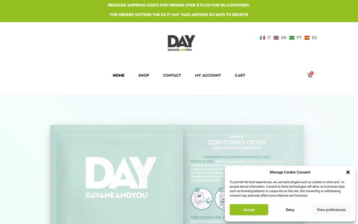 Screenshot of dayaneandyou.com