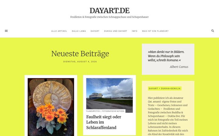 Screenshot of dayart.de
